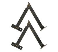 rongweiwang Antique Bronze Lid Support Hinges Reliable Solution for Wooden Box Chest Cabinet Support Easy to Install Practice Heavy Duty Antique Bronze Lid Hinges for Wooden Box