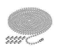 rongweiwang Ball Bead Chain Set With 3 Meters Length And Metal Connectors For Blinds Providing Ample Reach For Various Window Sizes And Configurations.Customize Fit To Suit Specific