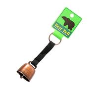 rongweiwang Bear Bell For Hiking Outdoor Camping Hiker Enables Safe Outdoor Experiences With Loud Crisp Attention Grabbing Sound Loud Bear Bell Noise Maker Pet Metal, Black Red Bronze, 12x3.5cm