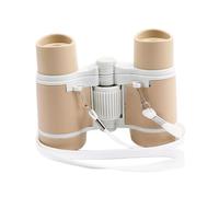 rongweiwang Binoculars Toy with Lenses Gift for Young Explorers Outdoor Camping Bird Watching Learning Through Play Outside Toys Telescope for Bird Watching Travel, Light Coffee, 8.8x11x4cm