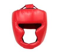 rongweiwang Boxing Headgear Head Guard Protective Gear Unique Boxing Headgear Training Equipment Breathable Kickboxing For Martial Arts Practitioners Head Gear Professional Sparring, Red, Children