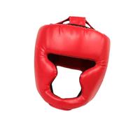 rongweiwang Boxing Headgear Head Guard Protective Gear Unique Boxing Headgear Training Equipment Breathable Kickboxing For Martial Arts Practitioners Head Gear Professional Sparring, Red, Adult
