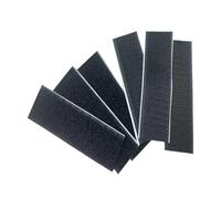 rongweiwang Burr Tape MAGIC TAPE Easy To And Cut For Buckle Straps And Preferred Is Durable And Can Be Cut To Size Of MAGIC TAPE, black, 30 * 100mm a pair