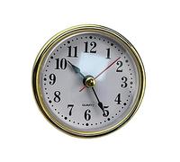 rongweiwang Classic Clock Head Insert With Quartz Movement - Timekeeping Made Easy Plastic Round Clocks Head Insert Roman Number, Arabic gold