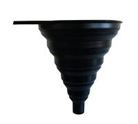 rongweiwang Collapsible Silicone Funnel, Black