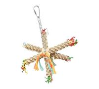 rongweiwang Colorful Chewing Toy Bird Rope Parrot Cage Toys Standing Parrot Budgie Fun Activities And Allow To Practice Biting While Playing. Standing Toy Is Conducive To Health And Happiness Of Bird