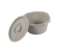 rongweiwang Commode Pail with Lid Commode Bucket Offers Comfortable Toileting Experience Home and Camping Needs and Stable Pp is Smooth with No Burrs Half Pail for Chair Lid Replacement