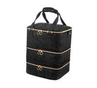 rongweiwang Comprehensive Nail Polish Bag Efficiently Stores 84 Bottles With 3 Layers Making Travel Easy For Nail Kits Polish Organizer Holds 84 Bottles Lamp