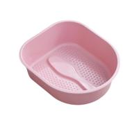 rongweiwang Convenient Foot Bath Basin Foot Soaking Tub Gift For Elders To Promote Relaxation And Improve Sleep Toenails Massage Basin Bath For Elderly, Pink, 38.5x33x11.5cm