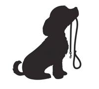 rongweiwang Creative Dog Silhouette Wall Stickers for Unique Home Decor Cute Dog Silhouette Wall Stickers PVC Easy to Apply Remove
