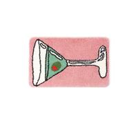 rongweiwang Cute Bath Mat Fun Cherry Rug Non Slip Bathroom Rugs | Soft Bathroom Rug Features Charming And Made For Regular Absorbing Water