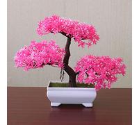 rongweiwang Decorative Pot with Artificial Plant Simulation Grass Simulation Grass Ball Bonsai Home Decorative Flower Ornament Pine Tree