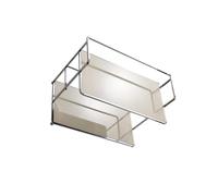 rongweiwang Desktop Storage Rack Organizer Double Layer Combines Functionality And Style Maximizing Desktop Potential Table Sundries Display Shelf Office Storage Rack