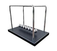 rongweiwang Desktop Swinging Ball Pendulum Toy Adult Kid Educational Cradle Balance Ball Science Physics Fun How To UseTo Balls Move Pendulum Toy Table Ornament Adult Kid Educational