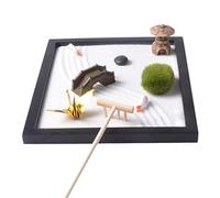 rongweiwang Desktop Zen Garden Kit Sand Table Table Accessory Meditation Spaces In Homes Or Offices Adding To Home Or Office. Home Decorations Living Room Zen Garden Buddha