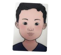 rongweiwang Discover How To Face Painting Techniques Using Reusable Washable Learning Board Artists Of All Levels Reusable Washable Faces Practice Board Training Colored Makeup Tool, Boy, 297x210mm