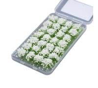 rongweiwang DIY Miniature Gree Plants Bushy Grass Tufts For Train Railways Models And Scenery Making Different Projects. Architecture Model Supplies Scene DIY Decoration, White, 8mm-10mm