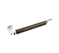 rongweiwang Durable Adjustable Door Closer Pneumatic Heavy Duty Excellent Suitable for Home Improvement Projects Pneumatic Closer Aluminum Alloy Easy Installation, Brown Not Flush, 32mm