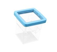 rongweiwang Durable Fish Tank Breeding Box Aquarium Hatchery Breeder Box Baby Fish Incubator And Clownfish Separation Floating Hatching Divider Separation, Blue, 8.6x8.6x11cm