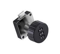 rongweiwang Durable Mailbox Code Lock with 3 Digit Combination Cam Lock Home Office Wardrobe Safety Combination Cam is Suitable for Various Door Installations, Black, Round 39x39mm
