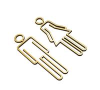 rongweiwang Durable Toilet Sign for Easy Identification in Bathroom Safe ABS Acrylic Toilet Bathroom Sign Door Sign Adhesive, A Gold