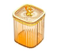 rongweiwang Dustproof Kitchen Canister Airtight Storage Jar Storing Various Types Of Snacks Nuts And Dried Fruits Food Storage Container Jar Candy For Counter, amber, M