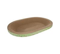 rongweiwang Effective Cat Scratch Pad Bowl Complete Cat Scratcher Cardboard Bed Provides Optimal Lounge Bed For Feline Friends Corrugated Scratching Scratchers Furniture, Yellow Green, 53x37x8.5cm