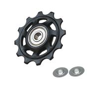 rongweiwang Efficient Rear Derailleur Pulley Guide Roller Lightweight For Easy Maintenance And Widely Suitable For Various Mechanical Equipment's Drive Systems Such As Textile, Black, 12T