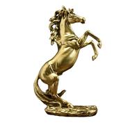 rongweiwang Elegant Horse Sculpture Handmade Standing Horse Statue Resin Art Porch Living Room Office Or Bedroom Decor Collectible Figurine Feng Shui Ornament Handcraft, Style A