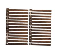 rongweiwang Elegant Vinyl Record Dividers With Alphabet Labels Effortless Organization For Music Movies And Media In Horizontal And Vertical Formats Wooden Record Alphabet Separator Album Organizer