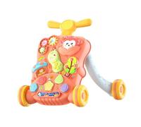 rongweiwang Encourage First Steps with Stand Walkers for Baby Push Walkers Designed for Balance Gaining and Core Strength Activities Multifunction Steps Baby Push Sound Musics, Pink, 38x38x38cm
