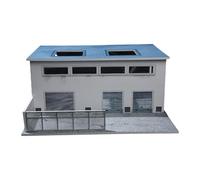 rongweiwang Exceptional Lighting Enhances 1/64 Scale Model Parking Factory Building Model Aesthetic Appeal Commemoration Acrylic Industrial Warehouse Facility Light Scene
