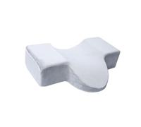 rongweiwang Eyelash Extension Pillow Memory Foam Velvet Pillowcase Provides Best Comfort For Clients Avoiding Head Movement During Eyelash Lengthening Grafting. Ergonomic Curve, Gray, 50x32x12cm