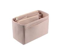 rongweiwang Felt Insert Bag For Girl Storage Toiletry And Durable Multi-functional Travel Cosmetic Bag Felt Is Sturdy And Durable, beige, M 26 * 15 * 14cm