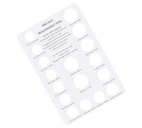 rongweiwang Finger Size Measuring Card Board Durable Easy to Ring Measure Tool Premium Business and Personal Wedding Ring Measuring Gauge Size Tool Jewelry Sizer