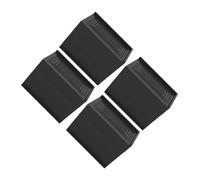 rongweiwang Furniture Pad Stackable Bed Lifts Non Slip Feet Pads Adjustable Sofa Desk Couch Fridge Support Heavy Duty Furniture Pad Stackable Bed Lifts Floor Protector, Black, 11.5x6x11cm