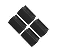 rongweiwang Furniture Pad Stackable Bed Lifts Non Slip Feet Pads Adjustable Sofa Desk Couch Fridge Support Heavy Duty Furniture Pad Stackable Bed Lifts Floor Protector, Black, 11.5x6x7.5cm