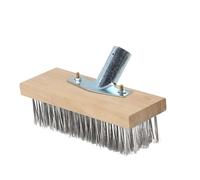 rongweiwang Handle Wire Brush Concrete Brush Wire Brushes Heavy Duty Stainless Steel Wires Designed To Withstand Cleaning Tasks Broom Kitchen Scratch Brushes , 20cm with Adapter