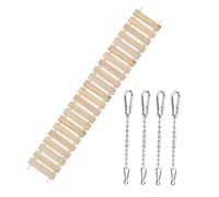 rongweiwang Hanging Bird Cage Accessories Decoration Chicken Swing Size Durable Safe Fun For Every Chicken Coop Total Length Of Ladder Toy Is 43.31/3.6ft And Width Are 5.91