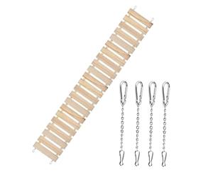 rongweiwang Hanging Bird Cage Accessories Decoration Chicken Swing Size Durable Safe Fun For Every Chicken Coop Total Length Of Ladder Toy Is 43.31/3.6ft And Width Are 5.91