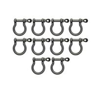 rongweiwang Horseshoe Buckles D Rings Easy Installation Tools Handmade Crafts Portable Zinc Alloy Accessories For DIY Bag Handmade Arts Crafts Wallet Purse Car Craft Clasp, bronze, 25x18mm