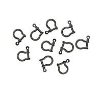 rongweiwang Horseshoe Buckles D Rings Installation Kits Portable Fasteners Handy Tools For Creative Crafts And Is Durable Handmade Arts Crafts Wallet Purse Car Craft Clasp, bronze, 25x18mm