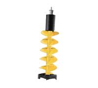 rongweiwang Ice Drill Auger Heavy Duty Ice Fishing Burrowing Tool Designed for Ongoing Durability While Engaging Oceans Sea Fishing Oceans Sea Lakes Rivers, Yellow, 75cm
