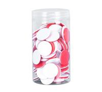 rongweiwang Interactive Bingo Counting Chips Counting Counters Discs Addition To Family Game Night Encouraging Learning Through Play Learning Counters Disc Bingo Chip Discs, Red White, 25mm