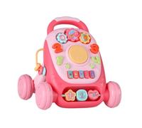 rongweiwang Interactive Fun Learning Toy Walking Toy Engaging Elements While Helping Kids Discover Walking Potential Through Music Push Baby Musics Educational Activities, Pink, 17.5x18x21cm
