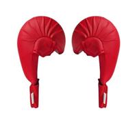 rongweiwang Kickboxing Workout Gear Including Professional Boxing Gloves And Karate Training Mitts With Sparring Wrist Support Sports Kickboxing Workout Gear Competition Guard, red, M