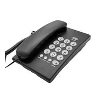 rongweiwang Landline Phone For Clear Sound Button Handset Replay and Callback Telephones Landline Durable Business/Office, black