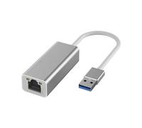 rongweiwang Laptop Type-C To Gigabit Ethernet Adapter Seamless Network Access Aluminum Alloy 1000M Driver Free Network Card USB, USB（silvery）