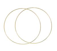 rongweiwang Macrame Rings Making Floral Hoop Crafting Unique Home Decor Solutions with Durable Iron Floral Wreaths Large Circle Craft Hoop Rings Golden Wire Metal Wall Hanging, Gold, 3.5mmx35cm