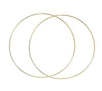 rongweiwang Macrame Rings Making Floral Hoop Crafting Unique Home Decor Solutions with Durable Iron Floral Wreaths Large Circle Craft Hoop Rings Golden Wire Metal Wall Hanging, Gold, 4mmx40cm